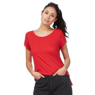 Red relaxed fit t-shirt